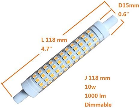 R7S LED 10 W Dim ampul ışık J118 ışıkları 100 w halojen ışıklandırmalı Spot çalışma ışıkları Yedek Ampuller Günışığı 6000 K 110