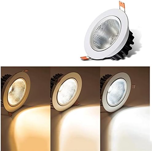 LED Gömme tavan ışık gömme aydınlatma moda COB LED tavan spot yaratıcı Alüminyum yuvarlak gömme Downlight klasik Avrupa ev ticari
