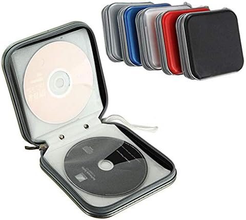 XİANGNİ Dayanıklı DVD Çanta Tutucu Taşıma Çantası Depolama Organizatör CD Durumda Disk Cüzdan (Beyaz)