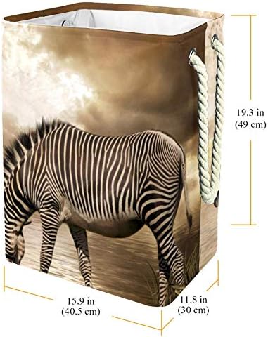 Unicey Zebra Içecekler Su Büyük Ölçekli Çamaşır Sepeti Katlanabilir Depolama Sepeti Yatak Odası Bebek Kreş ıçin