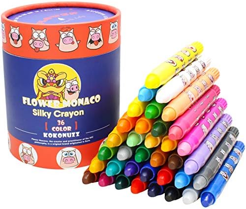 3, 4, 5 Yaş Arası Çocuklar için Yıkanabilir Boya Kalemleri, 36 Renk Yürümeye Başlayan Boya Kalemleri, Toksik Olmayan İpeksi Boya