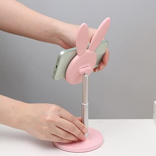 Froiny 1 adet / takım Bunny Kulak Cep telefonu Standı, ayarlanabilir Metal Tavşan telefon tutucu Raf telefon altlığı Tablet Dizüstü