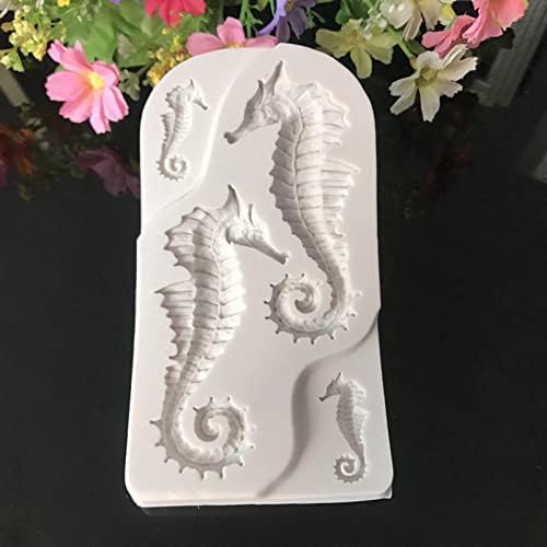 Sabun Yapma Malzemeleri Kek Dekorasyon Araçları Silikon Sabun Kalıp Denizatı Ev Mum Kalıpları Mum Reçine El Sanatları