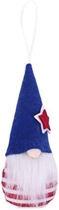 GZMMYİ 4th Temmuz Gnome Bağımsızlık Günü askı süsleri Süslemeleri Cüce Bebek Ev Dekorasyon Kolye
