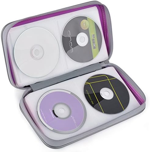 CD Kutusu DVD Kutusu Tutucu: 80 Kapasiteli CD Depolama DVD Organizatör CD Tutucu Sert Bağlayıcı Koruyucu CD Kitap CD Cüzdan Taşınabilir