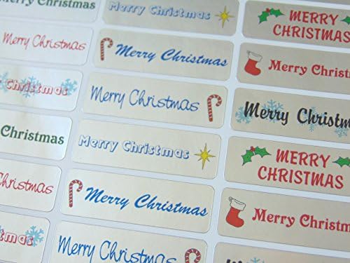 Minilabel Merry, Mutlu Noeller Tebrik Çıkartmaları, Kartlar, Zarflar, El Sanatları, Dekorasyon için Gümüş Kendinden Yapışkanlı