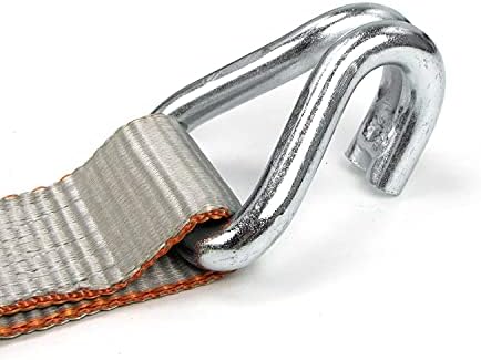 Ağır Tel Kancalı VULCAN Vinç Askısı-2 İnç x 15 Ayak, 4 Paket-Gümüş Serisi-3,300 Pound Güvenli Çalışma Yükü