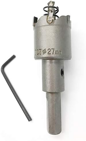 27mm HSS Tungsten Karbür Delik Testere, Metal Paslanmaz Çelik Ahşap Alüminyum için TCT Kesici Matkap Ucu