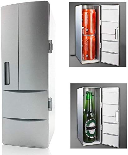 Wgwıoo Taşınabilir Mini Buzdolabı, Arabalar, Yol Gezileri, Evler, Ofisler ve Yurtlar için USB Soğutucu/ısıtıcı Dondurucu