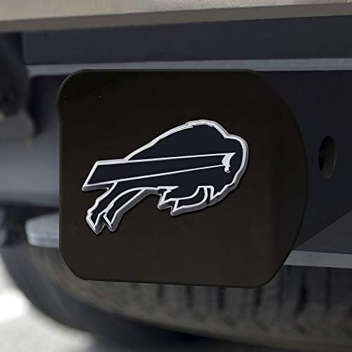 NFL Buffalo Bills Metal Bağlantı Kapağı, Siyah, 2 Kare Tip III Bağlantı Kapağı