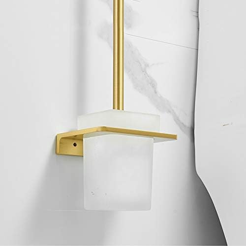 ZYSWP Tuvalet Fırçası Tutucu Set Fırçalanmış Alüminyum Tuvalet Fırçası Tutucu Banyo Temizleme Aracı Duvar Asılı