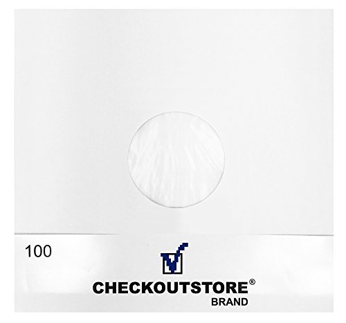CheckOutStore (50) 12 LP Vinil 33 RPM Kayıtları için Delikli Kağıt Kayıt İç Kılıfları (Polylined)