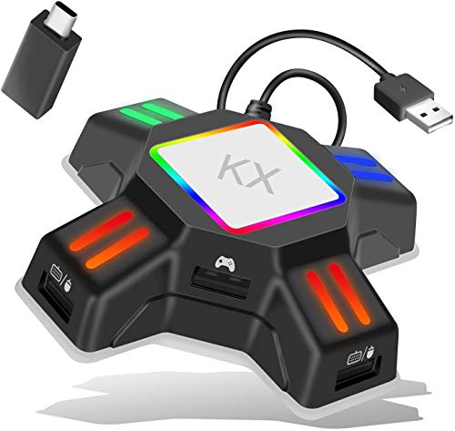 Fare Klavye Dönüştürücü, oyun Denetleyicisi Adaptörü için USB 2.0 Fare Taşınabilir Klavye Adaptörü ile Uyumlu PS4 / Xbox One