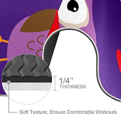 Unicey Sevimli Karikatür Baykuşlar Desen Yoga Mat Kalın Kaymaz Yoga Paspaslar için Kadın ve Kız egzersiz matı Yumuşak Pilates