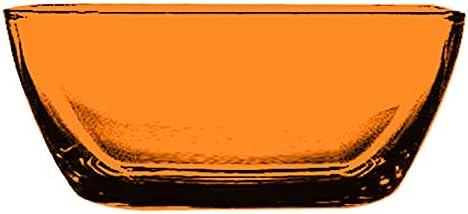 Mepra AZ230538A Kehribar Dikdörtgen Kase, [12'li Paket], 18,7 x 24,7 cm, Sarı, Polikarbonat Bulaşık Makinesinde Yıkanabilir Sofra