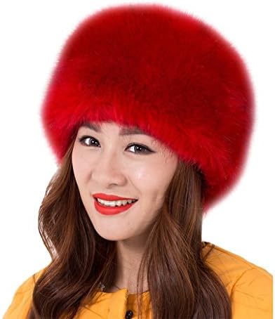 Tortor 1Bacha Kadınlar Sıcak Şapka Rus Kazak Tarzı Kış Faux Kürk Kap