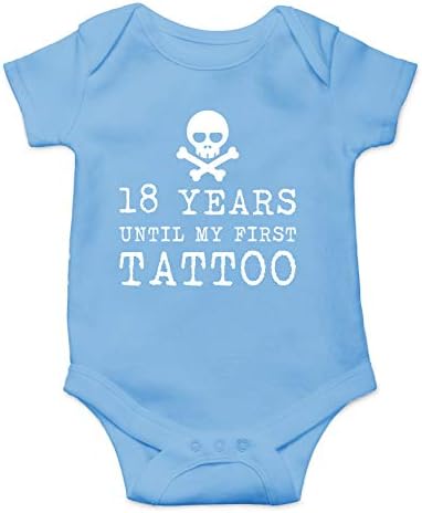 18 Yıl Kadar Benim İlk Dövme Komik Sevimli Bebek Duş Bebek Bodysuit Bebek Romper