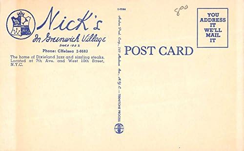 New York City Nicks Rastaurant Multiview Keten Antika Kartpostal K19511