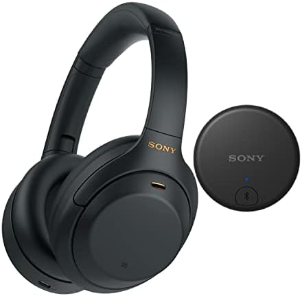 Sony WH-1000XM4 Kablosuz Gürültü Önleyici Kulak Üstü Kulaklıklar (Siyah) Sony WLA-NS7 Kablosuz TV Adaptör Paketi ile (2 Adet)