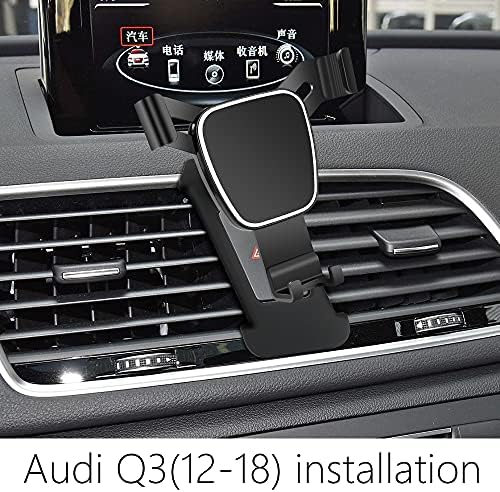 LUNQIN Araba telefon tutucu ıçin 2012-2018 Audi Q3 Oto Aksesuarları Navigasyon Braketi Iç Dekorasyon Cep Cep Telefonu Montaj