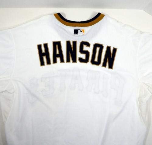 2014 Pittsburgh Pirates Alen Hanson Oyunu 1970'lerin Retro TB 3160 Beyaz Formasını Yayınladı - Oyun MLB Formalarını Kullandı