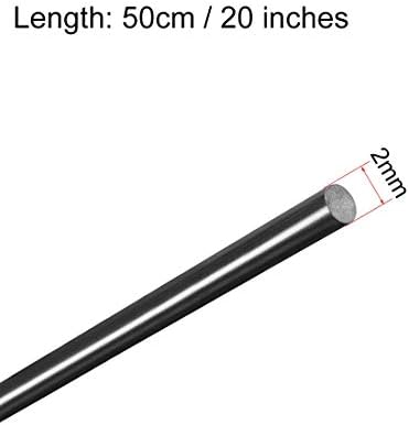 KFıdFran Plastik Yuvarlak Çubuk, 5/64 inç Dia 20 inç Uzunluk, siyah FRP Fiberglas Yuvarlak Çubuk Mühendislik Yuvarlak Çubuklar