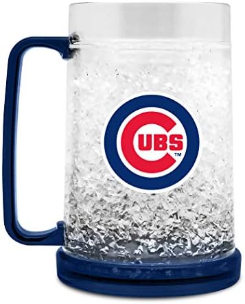 Birincil Logolu MLB Chicago Cubs Kristal Dondurucu Kupa | Soğuk İçecekler için Çift Duvar İzolasyonu | Refreezable / BPA İçermez