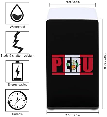 Peru bayrağı Taşınabilir masa Lambası Yatak Odası Gece lambası Seyahat Warmging Hediye için Campping / Bar/Ofis/Koridorlar