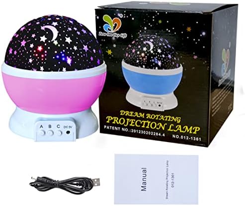 Yıldızlı Gece lambası Projektör Kızlar için, Yıldız Projektör gece Lambası Çocuklar için Yatak Odası Galaxy Lamba Çocuk Odası