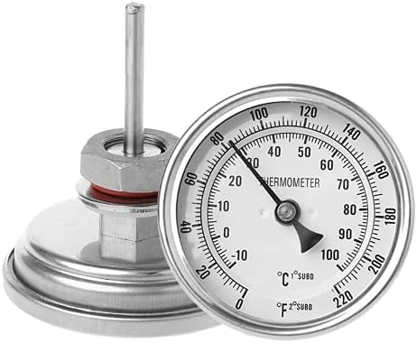 Abnana 3 Dial Analog Homebrew Termometre Kiti 2 Probe 0-220 Derece Homebrew bira su ısıtıcısı Şarap Fındık ile o-Ring Yıkama