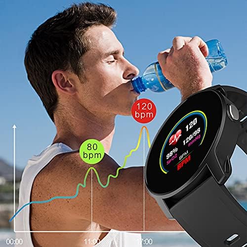 LIAWEUQ akıllı saat için Kadın Erkek Su Geçirmez dijital saat ile Adım Kalori Uyku Tracker için ıOS ve Android