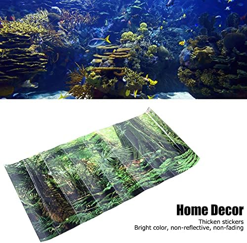 01 Akvaryum Arka Plan, Balık Sticker Dekorasyon PVC Balık Dekor Kendinden Yapışkanlı Balık Arka Plan Sualtı Orman için Balık
