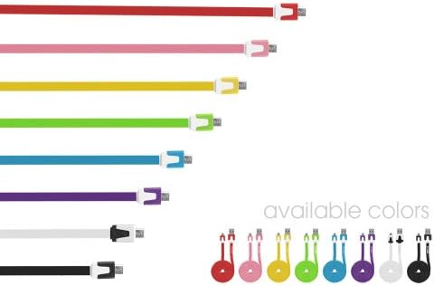 Cellet 4-Ayaklar Düz Tel Mikro USB Şarj / Veri Kablosu Samsung S3 / S4 / Not 2/3 / HTC One / Moto X - Perakende Ambalaj-Mavi
