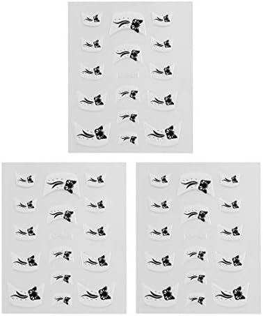 EuısdanAA 3 Takım Kelebek Baskılı Fransız Tarzı DIY Nail Art Sticker Çivi Tasarım Çıkartmaları Manikür İpuçları Dekorasyon (3