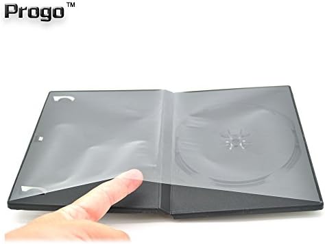 Progo 50 Paket Standart Siyah Tekli DVD Kutuları 14MM