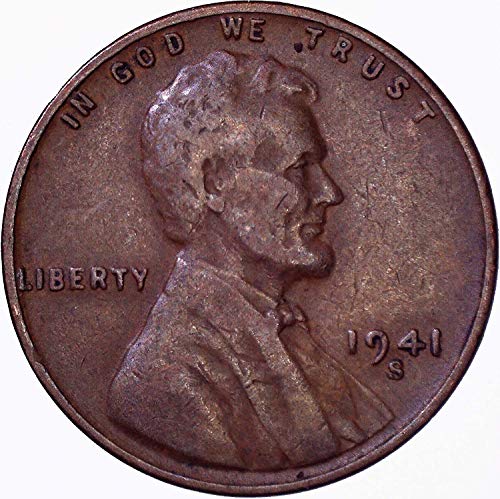1941 S Lincoln Buğday Cent 1C Hakkında Uncirculated