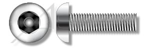 (2500 adet) 8-32X1 Güvenlik Makine Vidaları Düğme Başkanı Hex Soket Pin Paslanmaz Çelik Aspen Bağlantı Elemanları tarafından