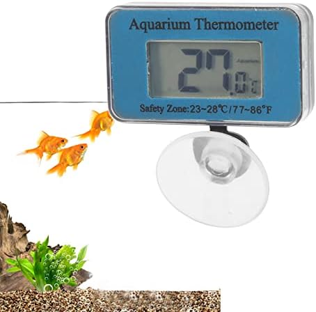 Jacksing Dijital Akvaryum Termometresi, Su Tankları için Su Geçirmez Doğru Balık Tankı Sıcaklık Göstergesi