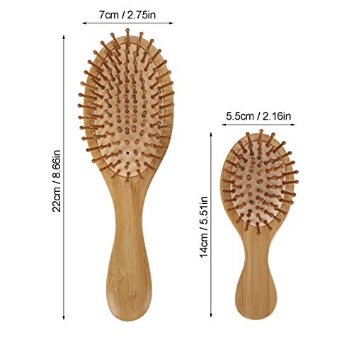 2 Adet Saç Fırçası Tarak Seti, hava Yastığı Anti Bukle Masaj Dolaşık Açıcı Tarak Saç Fırçası Büyük Plaka ile Kadınlar ve Erkekler