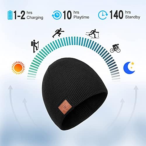 Wewow Bluetooth Beanie, Aile Bluetooth Müzik Kış Şapka, Bluetooth Kulaklık Stereo Hoparlör ile Beanie, Benzersiz Teknoloji Hediyeler