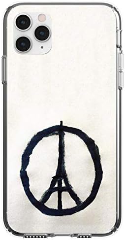 Distinctİnk Temizle Darbeye Hibrid iphone için kılıf 11 Pro MAX (6.5 Ekran) - TPU Tampon, Akrilik Geri, Temperli Cam Ekran Koruyucu-Paris