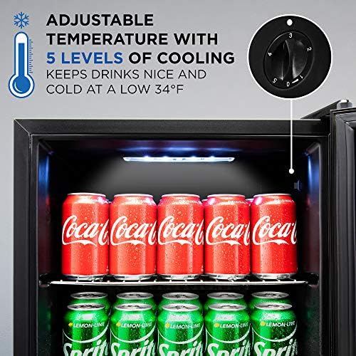 Ivation 62 Can İçecek Buzdolabı / Bağımsız Ultra Serin Mini İçecek Buzdolabı / Bira, Kokteyller, Soda, Ev ve Ofis için Meyve