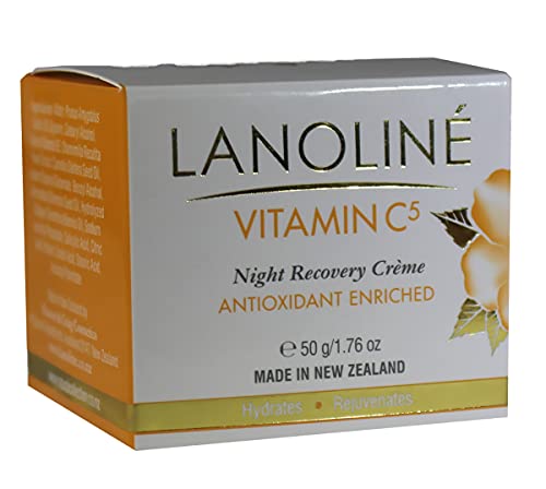 Lanolin Vitamin C5 Gece Kurtarma Kremi Antioksidan Zenginleştirilmiş 1.76 oz