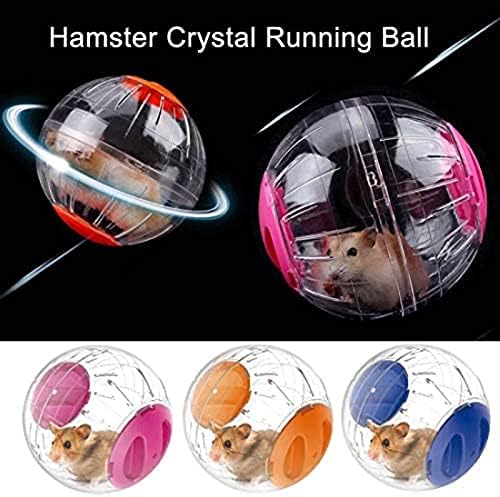 Yeni Sevimli Hamster Koşu Topu 4.72 İnç, Hamsterler için Kristal Top, Küçük Sessiz egzersiz tekerleği, Küçük Hayvanlar Kafes