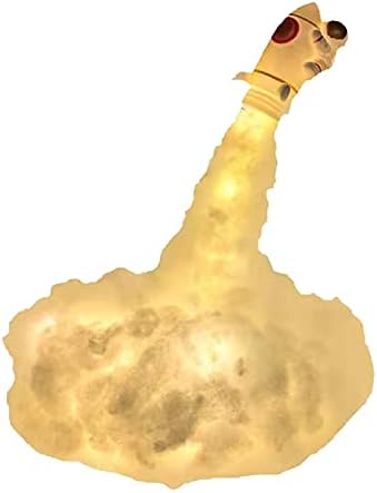 IOAOAI DIY Pamuk Bulut Roket Astronot Gece Lambası Malzeme kiti, çocuk odasında sıcak ışık, USB Şarj Edilebilir Yumuşak Bulut