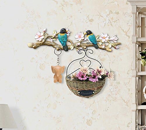 Yaratıcı Retro Kuş Kanca duvar Askısı Çanta Anahtar Elbise Banyo mutfak havlusu tutucu Duvar Montaj Reçine Askı Raf Dekorasyon