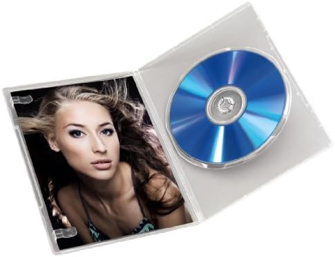 Hama Slim DVD Mücevher Kutusu, 10'lu Paket-Beyaz / Şeffaf