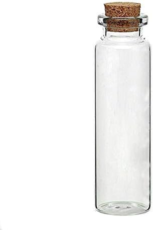 Pukido 5 adet küçük vazo küçük cam şişe takı şişe iksir kravat tak 7.9 cm x 2.2 cm 3 1/8 x 7/8