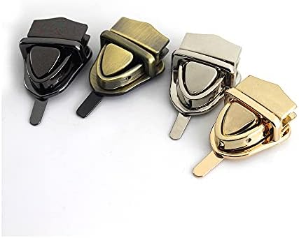 2 ADET Metal Cüzdan Toka Bağlantı Elemanları için Yüksek Kaliteli Metal Toka Kilitleri DIY Zanaat Cüzdan Çanta Deri Çanta (Gun