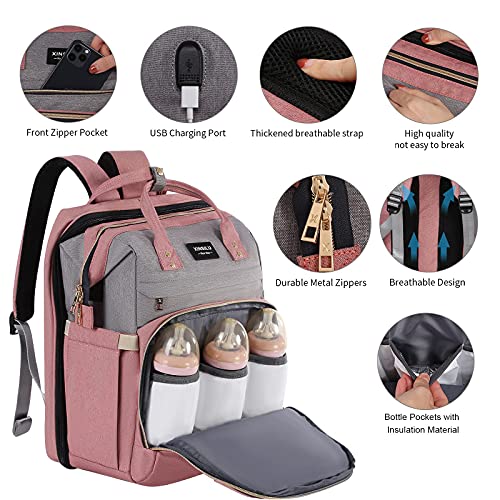 Xınsılu Bebek bezi çantası Sırt Çantası Değiştirme Istasyonu ile Baba Anne Seyahat bebek bezi çantası Büyük bebek bezi çantaları